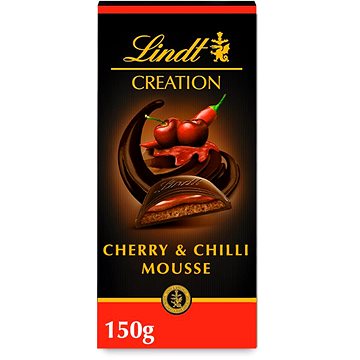 

Lindt Creation Hořká čokoláda plněná višňovou a chilli náplní 70% 150 g