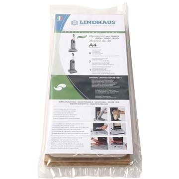 

Sáčky do vysavače A4 Lindhaus Dynamic / Activa, 8 ks, 4,5 L