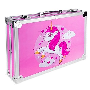 LIVEFY Art Kit sada pro malování v kufříku pro děti 145 ks, ružové