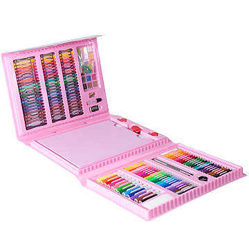 LIVEFY Kit sada na malování pro děti 208 ks, růžové