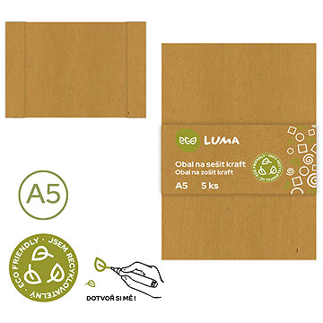 LUMA Eco A5 kraftový papír 200g/m2 - balení 5 ks