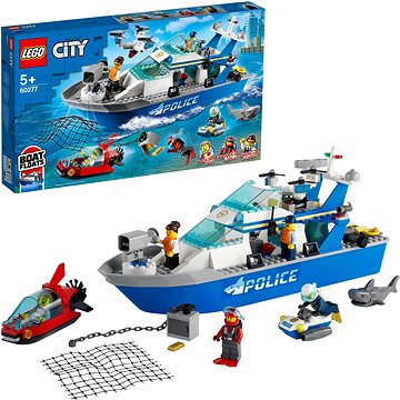LEGO® City 60277 Policejní hlídková loď - LEGO stavebnice
