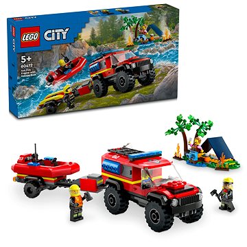 

LEGO® City 60412 Hasičský vůz 4x4 a záchranný člun