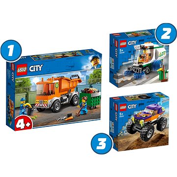 LEGO® City 66686 akční balíček 3 nejoblíbenějších stavebnic pro kluky - LEGO stavebnice