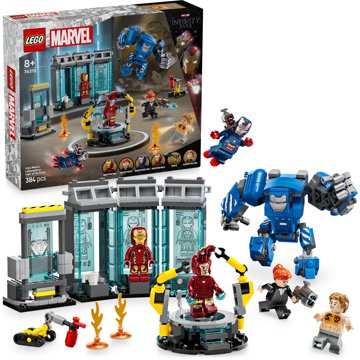 LEGO® Marvel 76315 Iron Man a jeho laboratoř: Síň brnění