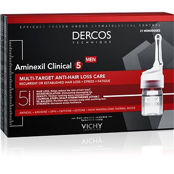 VICHY Dercos Aminexil Clinical 5 Men 21 x 6 ml - Vlasová kúra