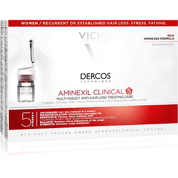 VICHY Dercos Aminexil Clinical 5 Women 21 x 6 ml - Vlasová kúra