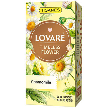 

Lovaré Timeless Flower bylinný čaj heřmánek, 31,2 g, 24 sáčků