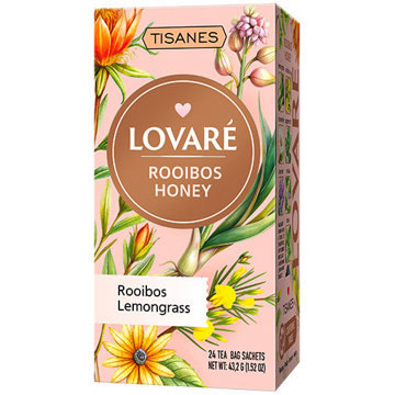 

Lovaré Rooibos Honey bylinný čaj 43,2 g, 24 sáčků