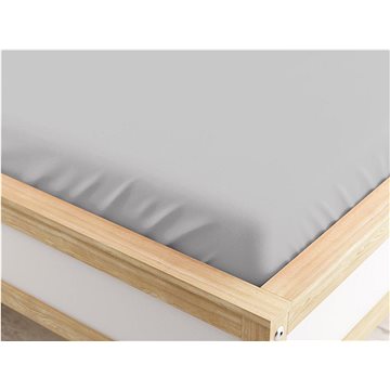 

TEXTILOMANIE Napínací prostěradlo z mikrovlákna světle šedé 90 × 200 cm