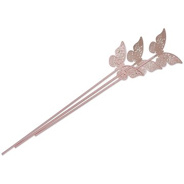 

Ashleigh & Burwood Tyčinky do difuzéru, polyester, růžové s motýlem, 3 ks, délka 28 cm