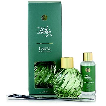 

Ashleigh & Burwood Dárková sada skleněný GREEN s náplní BERGAMOT & GOLDEN OUD 150 ml