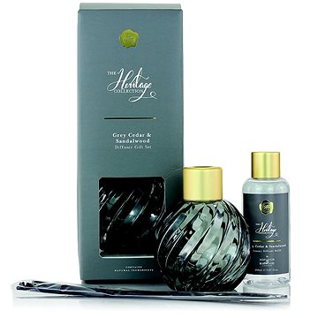

Ashleigh & Burwood Dárková sada skleněný GREY s náplní GREY CEDAR & SANDALWOOD 150 ml