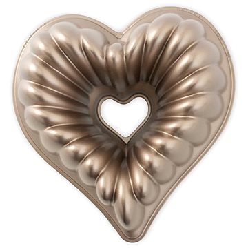 

NORDIC WARE Forma na bábovku HEART karamelová