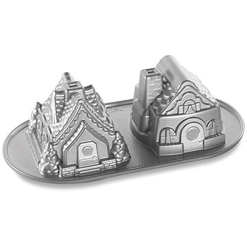 

NORDIC WARE Forma na pečení PERNÍKOVÉ CHALOUPKY stříbrná