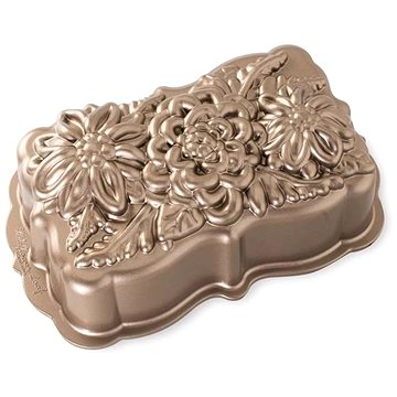 

NORDIC WARE Forma na biskupský chlebíček LUČNÍ KVĚTY karamelová