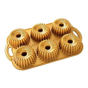 

NORDIC WARE Forma na šest malých bábovek BRILLANCE zlatá
