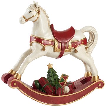 

VILLEROY & BOCH Vánoční dekorace - houpací kůň, 32 x 32 cm