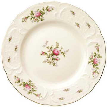 

ROSENTHAL SANSSOUCI ELFENBEIN MOOSROSE NEU POLIERGOLD ROMANA, 26 cm