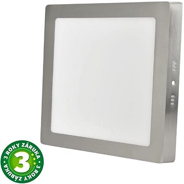 

Avide přisazený LED panel 12W denní čtvercový matný chrom