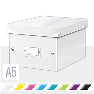 

LEITZ WOW Click & Store A5 22 x 16 x 28.2 cm, bílá