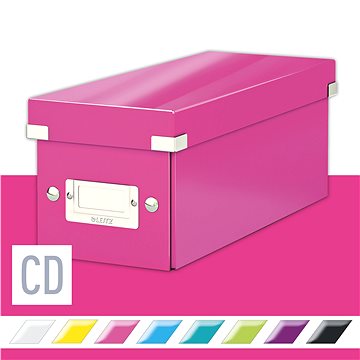 

LEITZ WOW Click & Store CD 14.3 x 13.6 x 35.2 cm, růžová