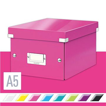 

LEITZ WOW Click & Store A5 22 x 16 x 28.2 cm, růžová