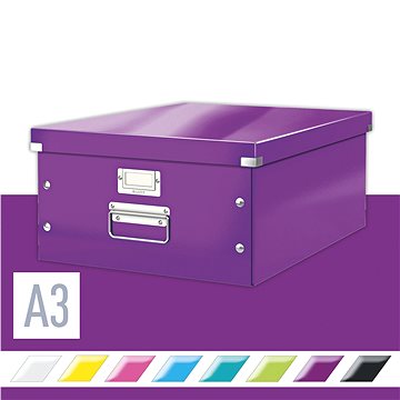 

LEITZ WOW Click & Store A3 36.9 x 20 x 48.2 cm, purpurová