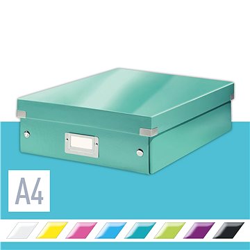 LEITZ WOW Click & Store A4 28.1 x 10 x 37 cm, ledově modrá