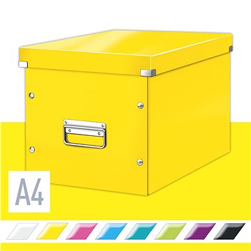 

LEITZ WOW Click & Store A4 32 x 31 x 36 cm, žlutá