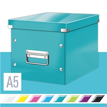 

LEITZ WOW Click & Store A5 26 x 24 x 26 cm, ledově modrá