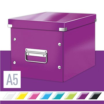 

LEITZ WOW Click & Store A5 26 x 24 x 26 cm, purpurová