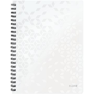 

LEITZ WOW A4 s kroužkovým hřbetem, linkovaný, bílý