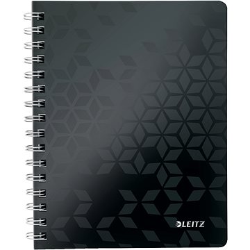 

LEITZ WOW A5 s kroužkovým hřbetem, linkovaný, černý