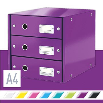 

LEITZ Click & Store WOW, 3dílný, purpurový