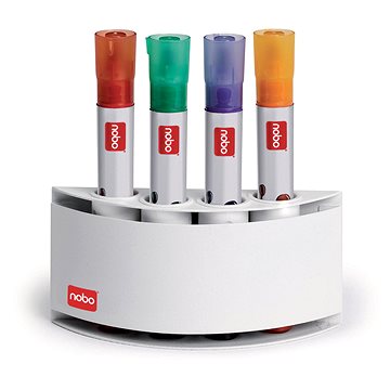 

NOBO Magnetic Pen Holder, zaoblený, bílý