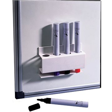 

NOBO Magnetic Pen Holder, hranatý, bílý