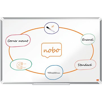 

NOBO Premium Plus smaltovaná 90 x 60 cm, bílá