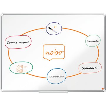 

NOBO Premium Plus smaltovaná 120 x 90 cm, bílá
