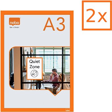 

NOBO A3 oranžová - balení 2 ks
