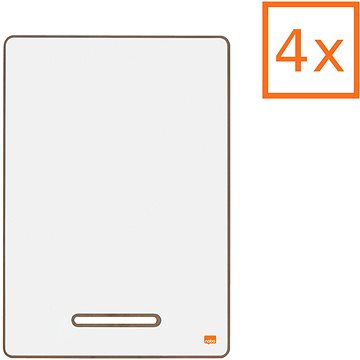 

NOBO A4 mini, oboustranná, s odnímatelným stojanem - sada 4 ks