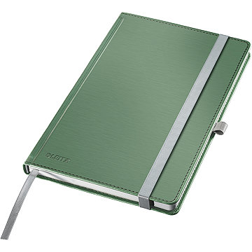 LEITZ Style A5, tvrdé desky, linkovaný, zelený