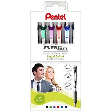 PENTEL Energel BL77-6, 0.7 mm - sada 6ti barev