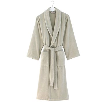 

Soft Cotton - Unisex župan Micro cotton, světle béžový, S