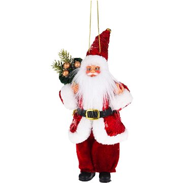 

LAALU Vánoční ozdoby - santa k zavěšení s větvičkami, 20 cm