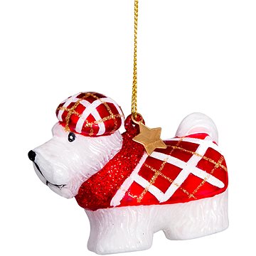 

LAALU Vánoční ozdoby - pejsek, 6 cm