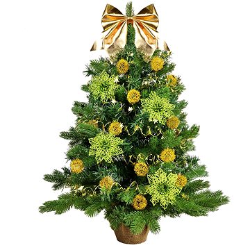 

LAALU Vánoční stromek zdobený s LED osvětlením - MAGICKÝ VEČER, 41 ks ozdob, 60 cm