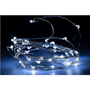 

LAALU Vánoční osvětlení LED - stříbrný drátek, studená bílá, 190 cm