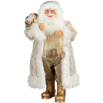 

LAALU Vánoční ozdoby - Santa Claus, zlatý, 63 cm