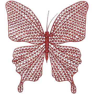 

LAALU Motýl na klipu červený 20 x 19,5 cm